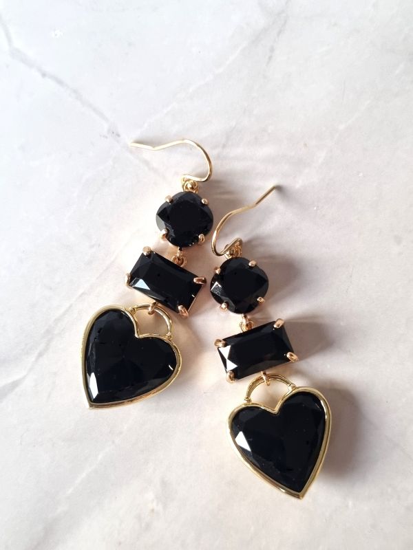 Goldfilled haakjes met onyx